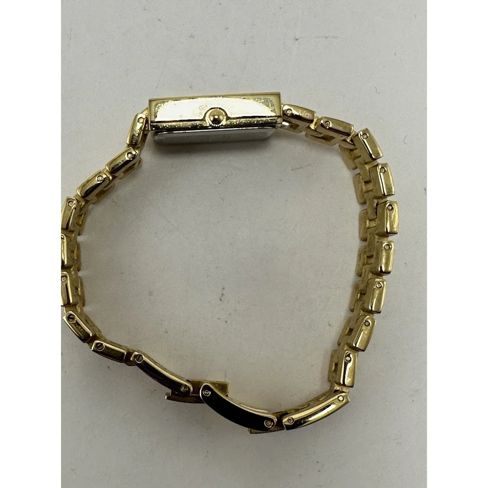 Anne Klein Diamond 10/8512 New Battery Ladies MOP Tank‎ Watch 17MM 7